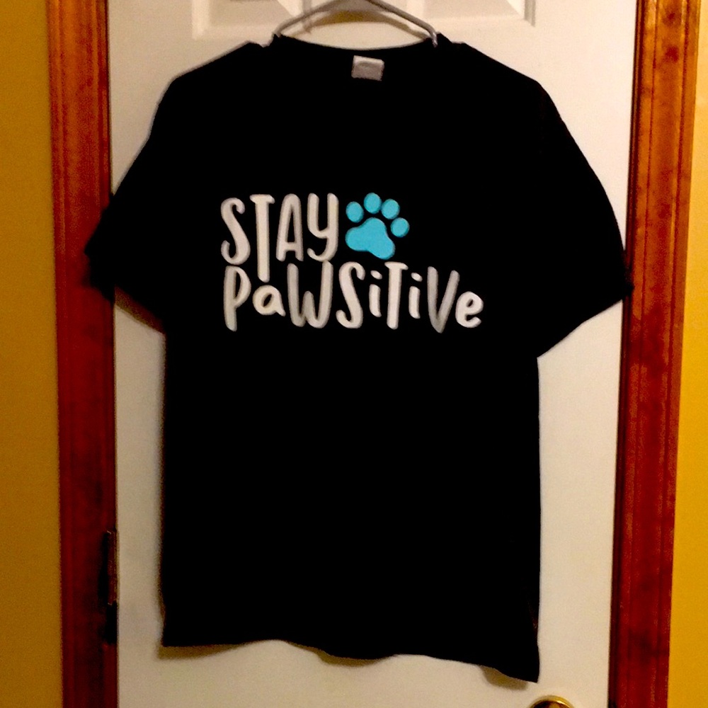 Port & Company Stay Pawsitive T-shirt